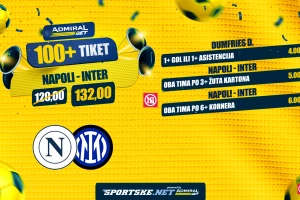 AdmiralBet 100+ tiket - Damfriz, žuti kartoni i korneri za kvotu 132